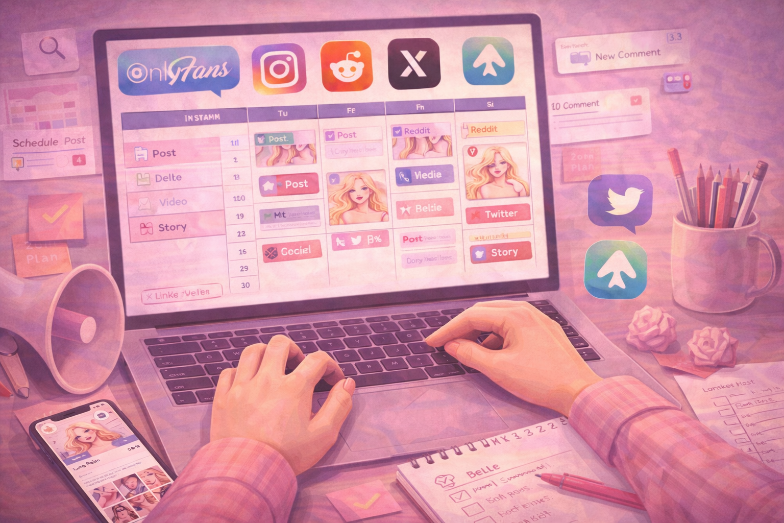 Content Media Scheduling OnlyFans Management Company